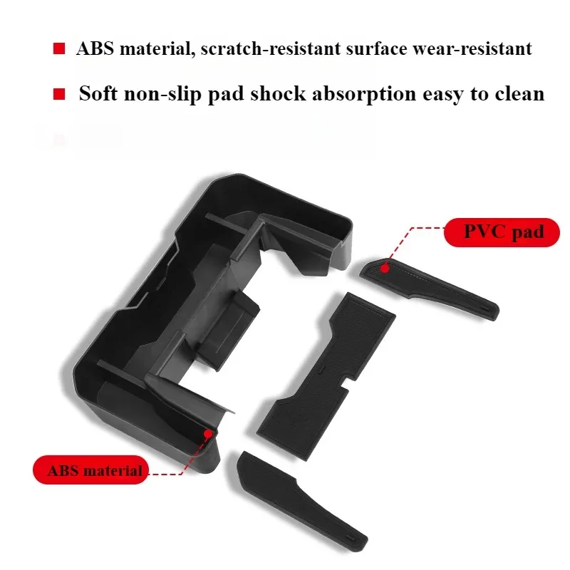 테슬라 사이버트럭 2024 중앙 제어 측면 장착 글로브 박스 파티션 수납함 내부 개조 액세서리 확장