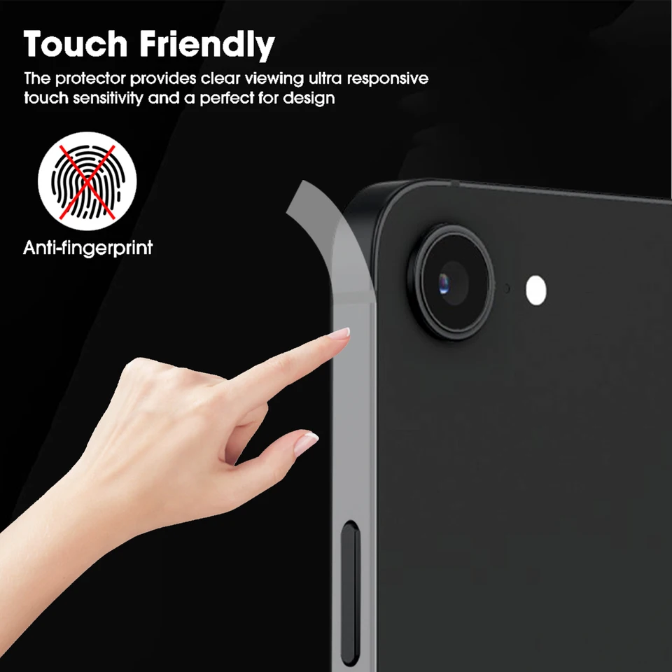 Películas Protectoras Laterales de Hidrogel Anti-Rayaduras Protectores de Marco Stickers para iPhone 17Pro 16 15 14 13 ProMax HD Transparente Cubiertas de Borde 2