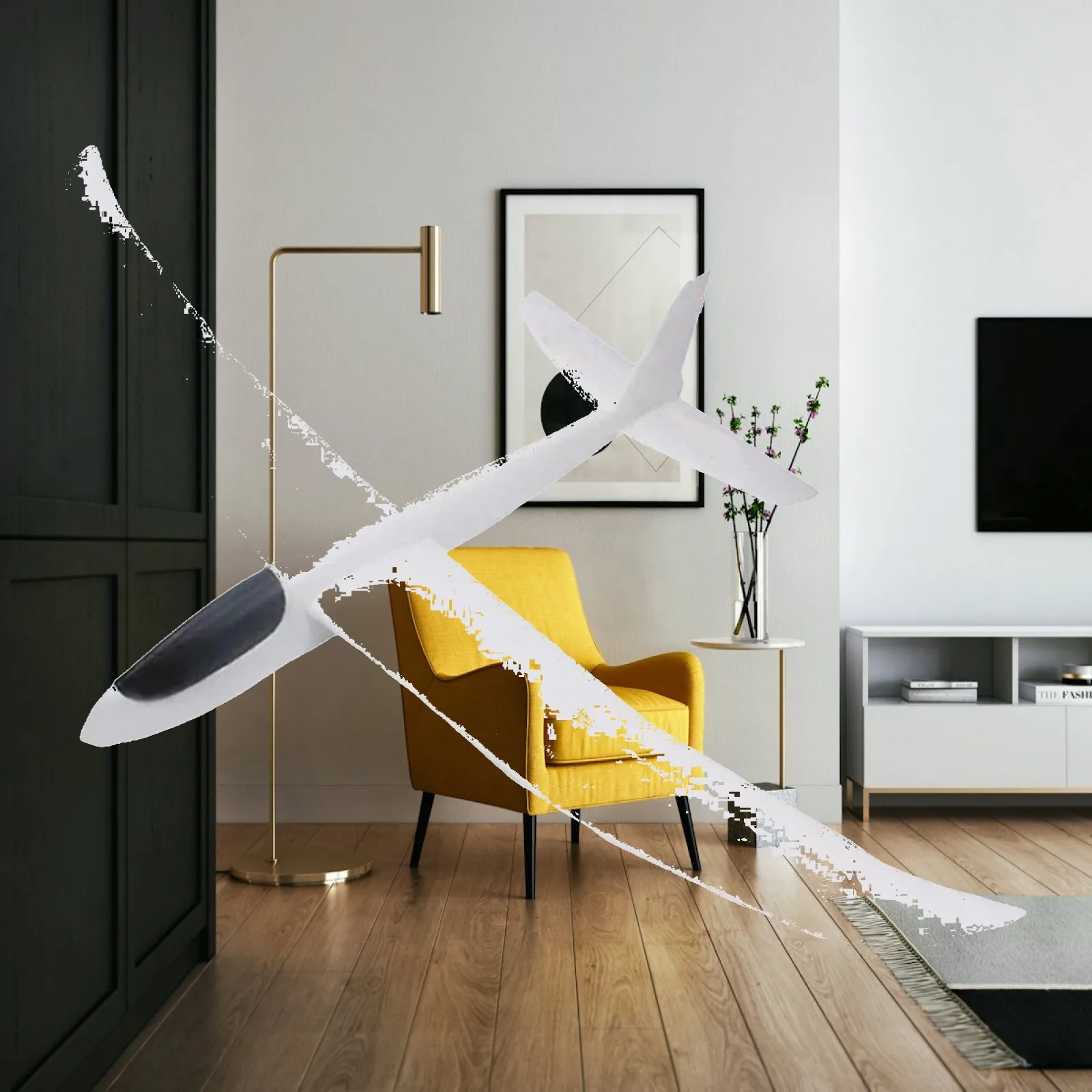 

Glider Airplane Toy DIY Modifiable Glider Toy Thickened Flying Toy for Kids Flying Plane Model for Boys Children Outdoor