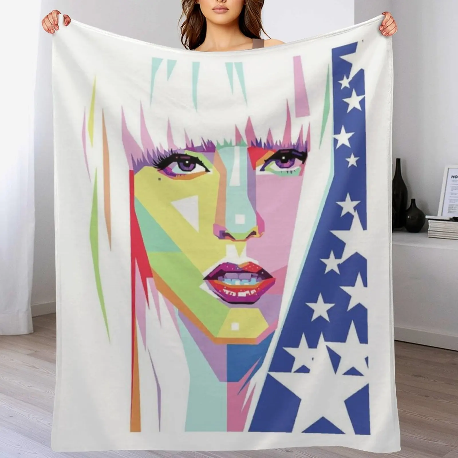 

lady gaga logo Throw Blanket Moving Shaggy cosplay anime Blankets