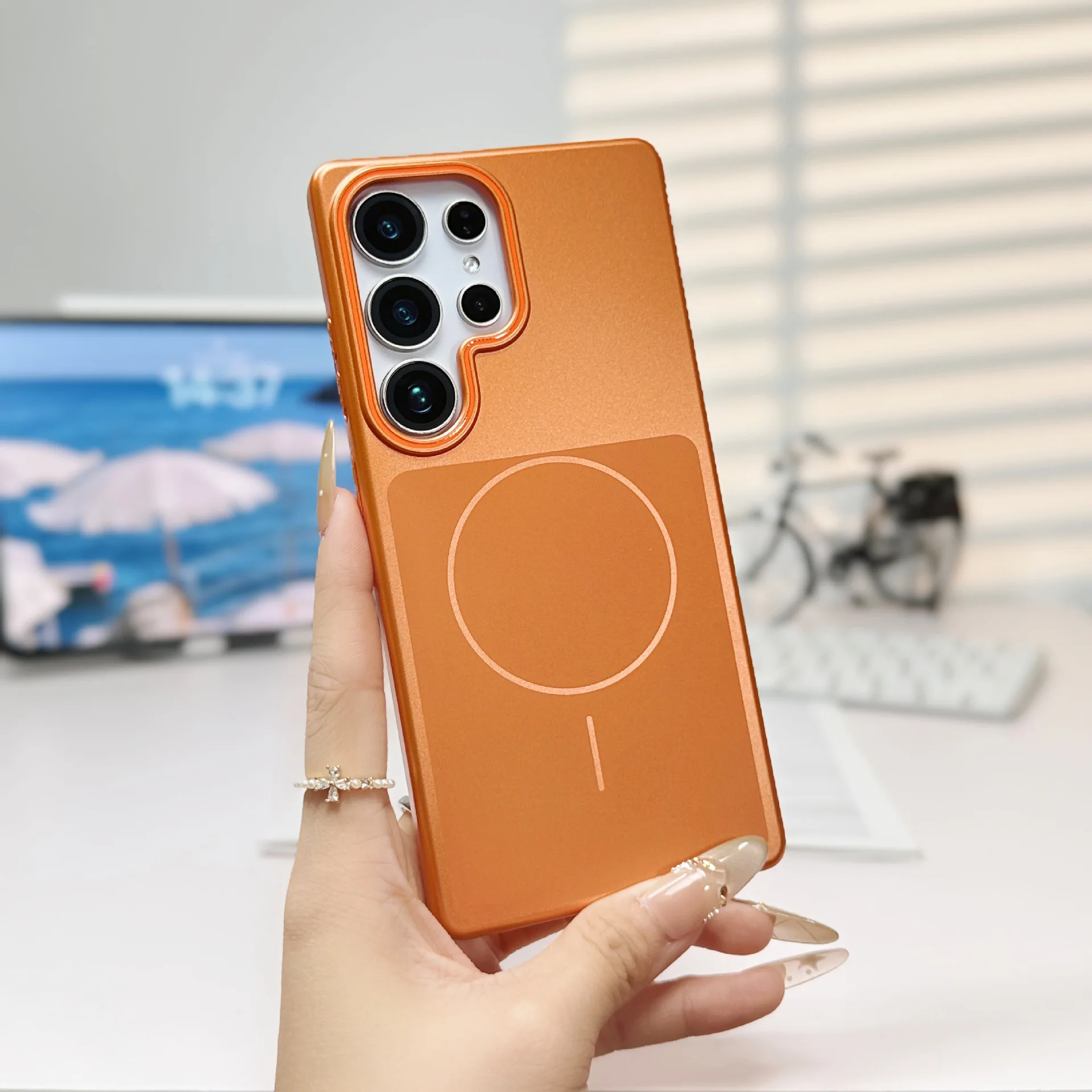 

For Samsung Galaxy S25/S25 Plus/S25 Ultra Magnetic Case, Slim Translucent, Military Drop Tested Shockproof Cover