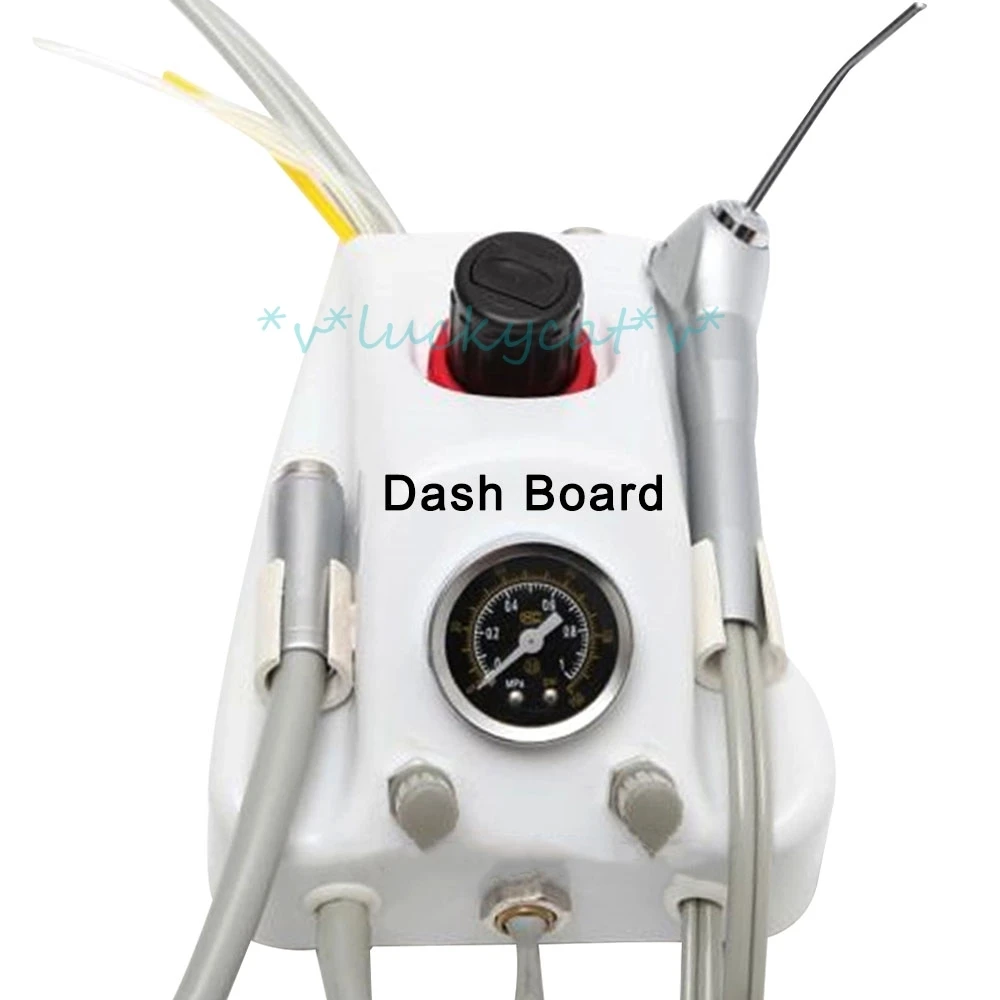 2/4Holes new Mini Portable Dental Turbine Unit Work with Air Compressor 3 Way Syringe Teeth Whitening Dentistry Equipment