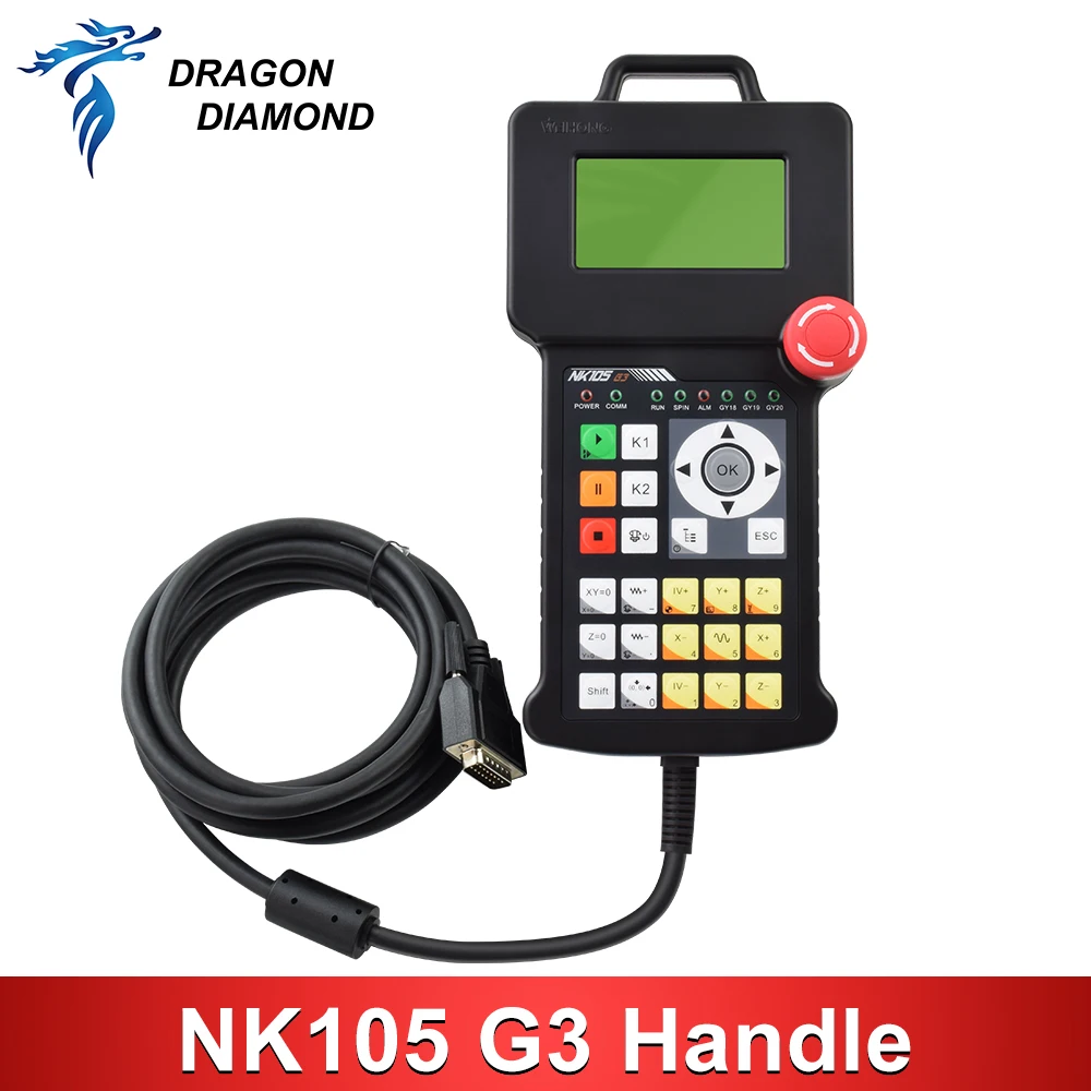 WeiHong NcStudio NK105G3 CNC DSP Motion Control Handle 3 Axis NK105 G3 Remote Handle for CNC Router