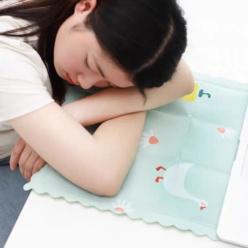 قطعة واحدة من حصيرة الثلج الكرتونية مع كريستالات جل التبريد، مناسبة لمنصات مقاعد السيارة والمكتب ومنصات تبريد تبديد حرارة الطلاب #3