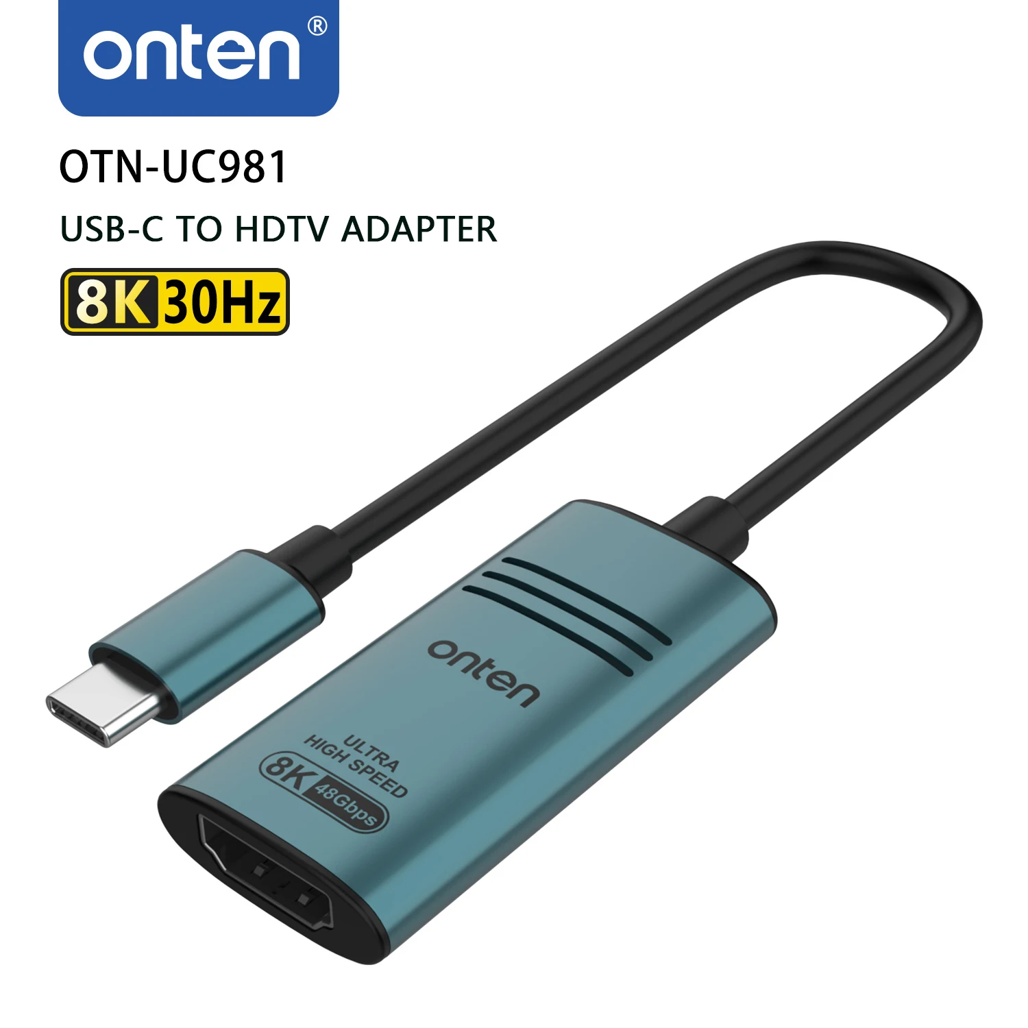 ONTEN Original OTN-UC981 USB-C 8K@60Hz High Speed Adapter USB-C to HDTV Adapter