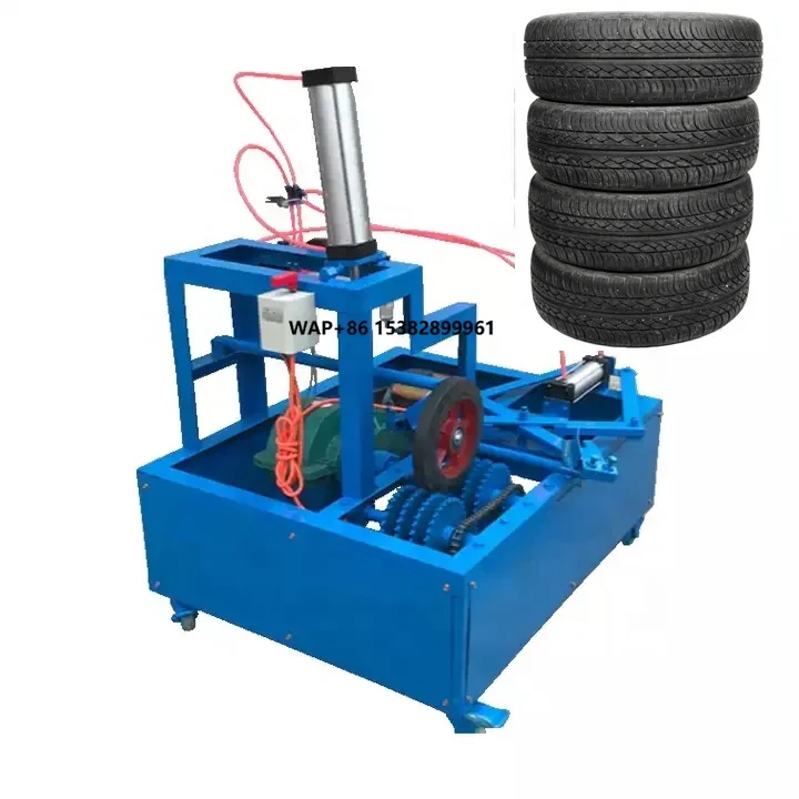 

Semi-automatic Mini Tire Stripper Cutter Waste Tyre Block Cutting Machine