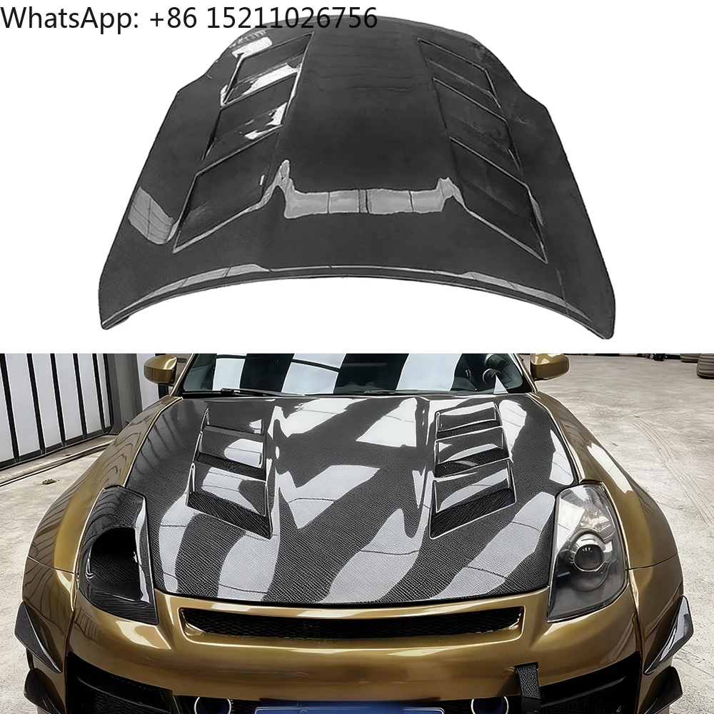 

Carbon Fiber A Style Engine Hood for Nissan 350z Front Bonnet