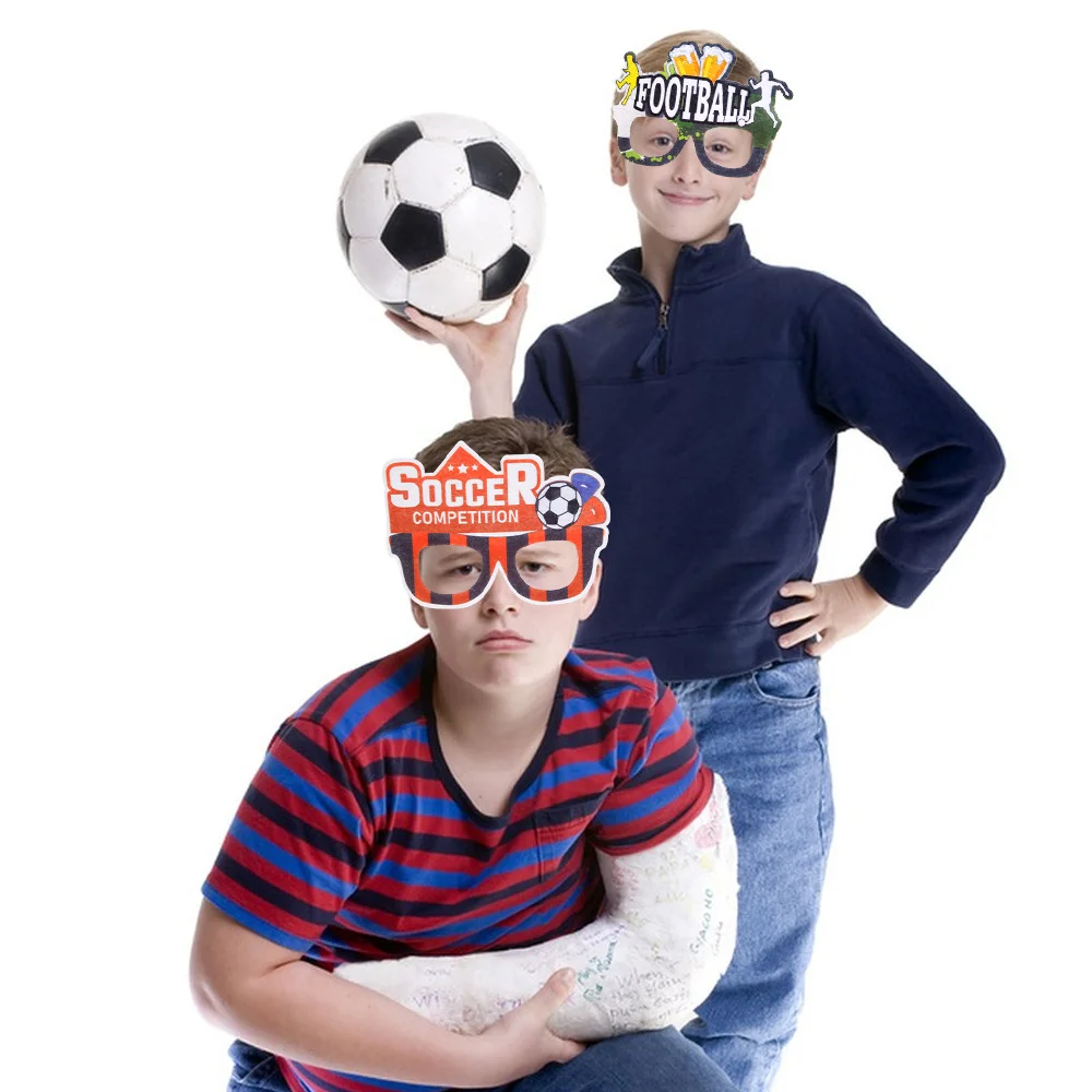 1 Buah Dekorasi Sepak Bola Alat Peraga Foto Kacamata Tema Pertandingan Sepak Bola Dunia Dekorasi Pesta Elemen Sepak Bola Perlengkapan Penggemar