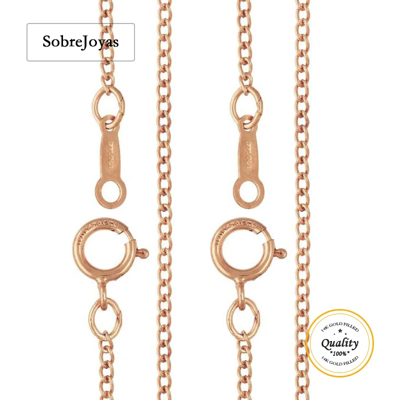 

Ожерелье-цепочка с начинкой из розового золота 14 карат 1,5 мм с пружинной застежкой-кольцом, регулируемая длина, 16-18 дюймов, ювелирный аксессуар, ожерелье