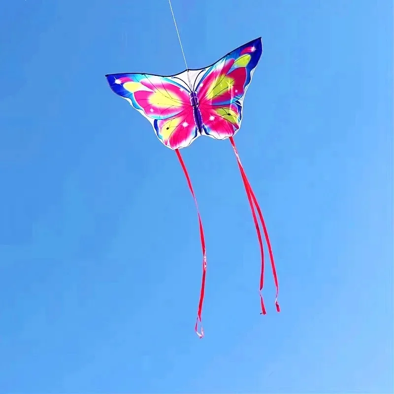 Free shipping butterfly kites flying for kids kites string line weifang kites factory flying bird professional parachute flying