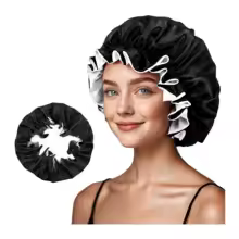 1pc Two Tone Satin Hat Silk Bonnet for Sleeping Satin Bonnets Double Layer Reversible Hair Cap Bonnet for Women Long Curly Braid - AliExpress