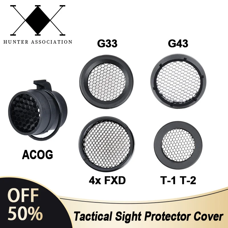 Tactical Killflash Sight Protector Cover For G33 G43 4xFXD T 1 T 2 ACOG Scope Magnifier Honeycomb Shading Protective Accessories