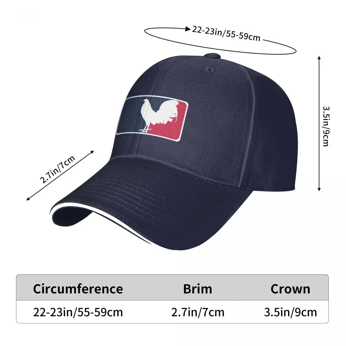 GameFowl Major League Cock Rooster Chicken Gallegos Fighter Baseball Cap Cosplay Hat Luxury Brand Hat Women Men\'S