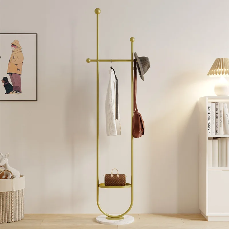 

Bedroom floor hanger simple modern Internet celebrity small coat rack vertical bedside clothes rack at night