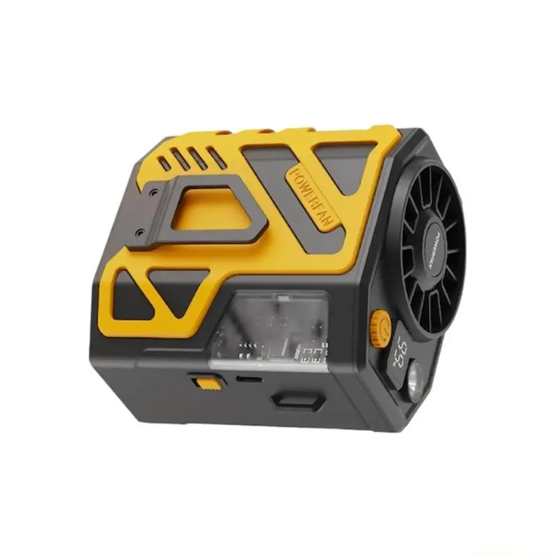 D0AB Rechargable Cooling Fan ABS Texture Portable Fan Present for Sports Enthusiasts