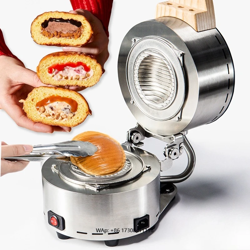 manufacturer small business tabletop automatic hot press ice cream burger machine other snack machine