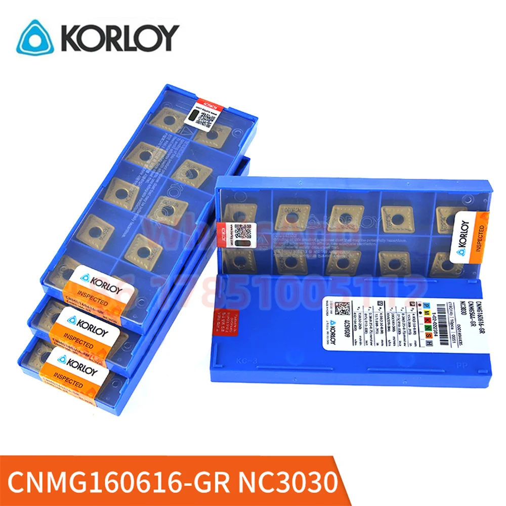 CNMG120416 CNMG160608 CNMG160616 CNMG190612 CNMG190608-GR NC3120 NC6110 NC6210 KORLOY Carbide Insert CNMG Inserts