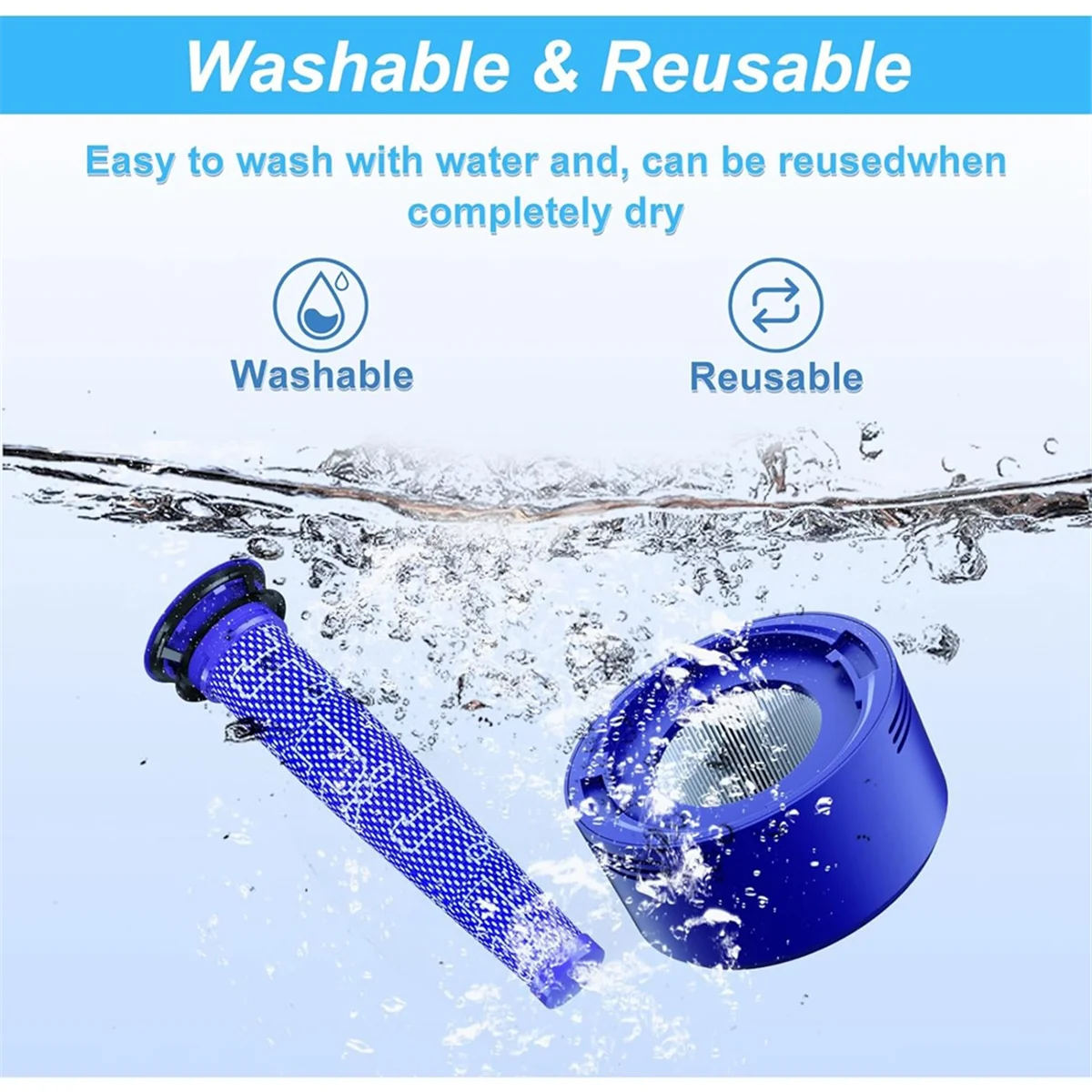 V7 V8 SV10 필터 교체 부품용 FZFZ 3 포스트 필터 및 5 프리 필터, 부품 교체 965661 -01 & 967478 -01