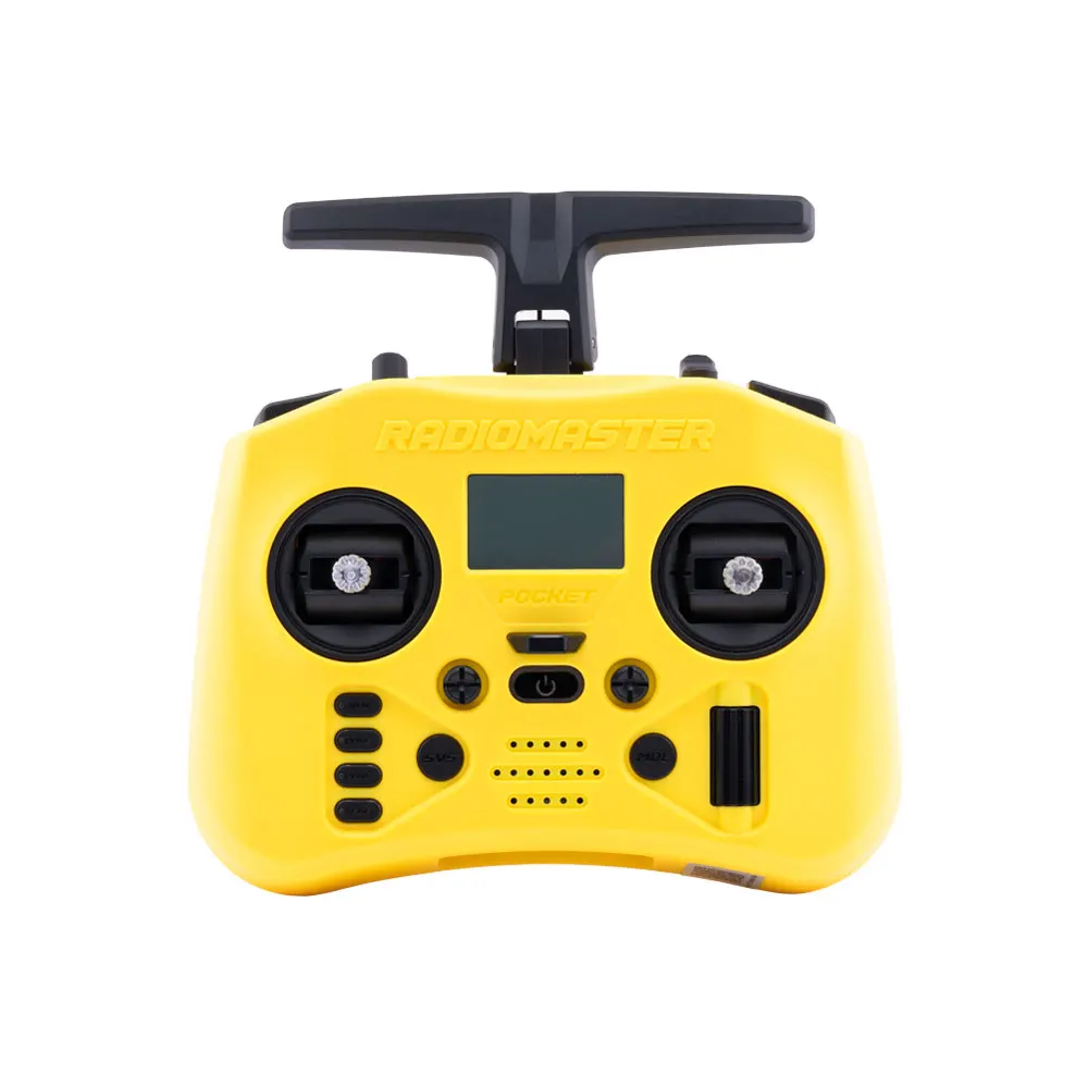 IN Stock Radiomaster Pocket Crush ELRS 2.4G M2 Hall Gimbal FCC Version Transmitter Remote Control Portable Multicolor