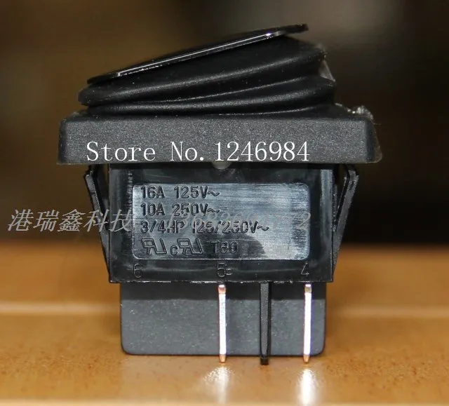 [SA]Power switch RLEIL rocker switch DPST black water and oil repellency big ship RL2 (P) -21-BB/GREEN/RED 4P--50pcs/lot