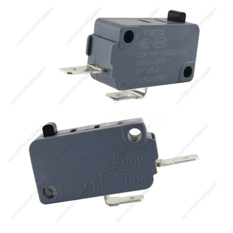 2PCS Micro Switch V15T22 2-pin 22A NC or NO for Washing Machine Microwave Oven Electric Rice Coo