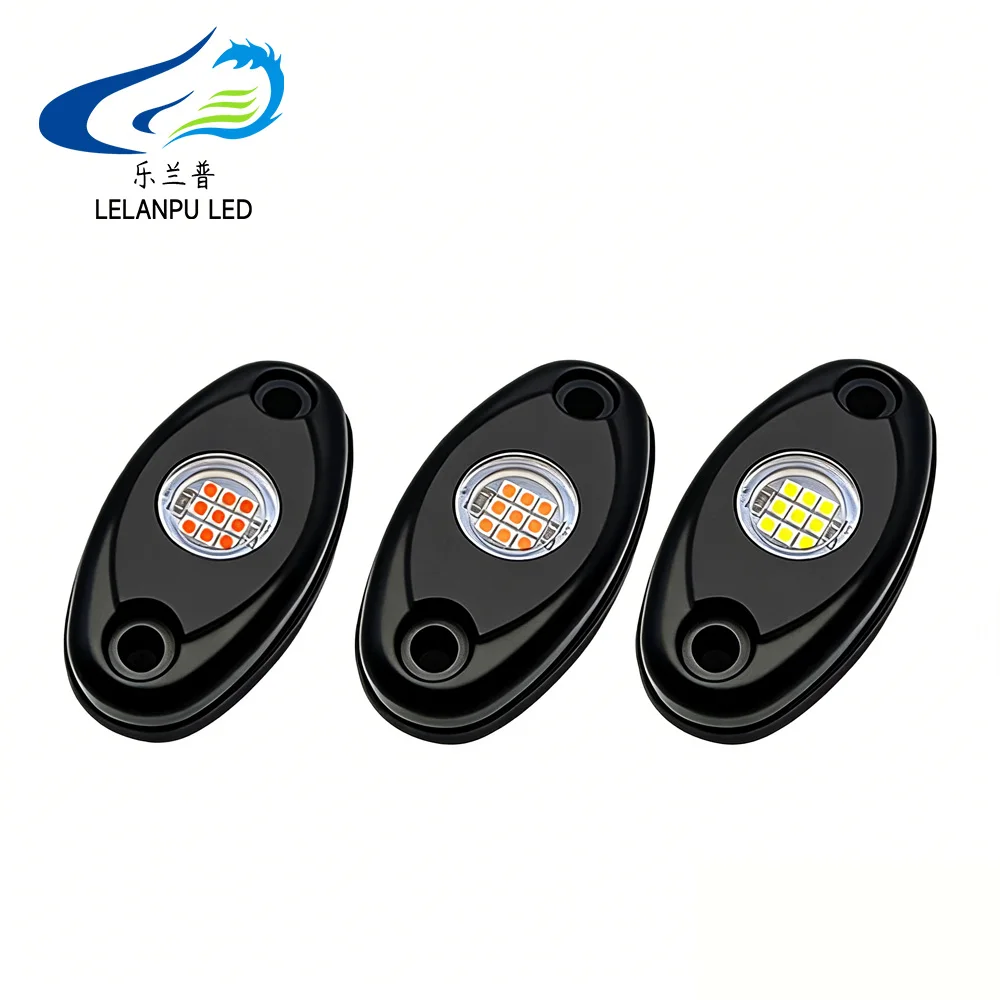1pc Auto chassis lights LED Rock Lamp Contour Decorative Light bottom Atmosphere light for cross-country SUV ATV Underglow Light