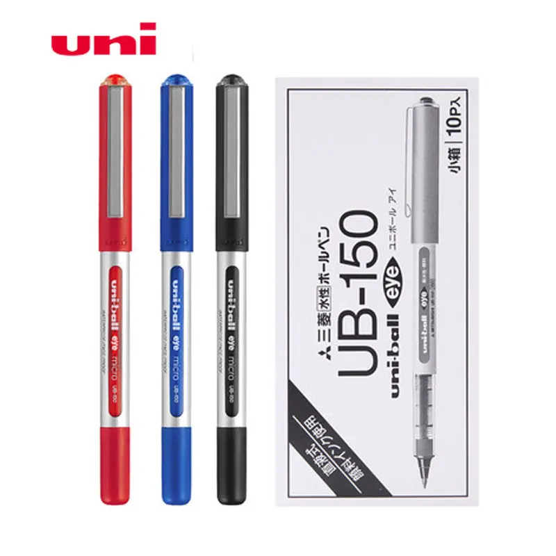 

10Pcs UNI Gel Pen UB-150 Uni-ball Eye Micro Black Pen 0.38mm/0.5mm Large Capacity Ink Office School Supplies