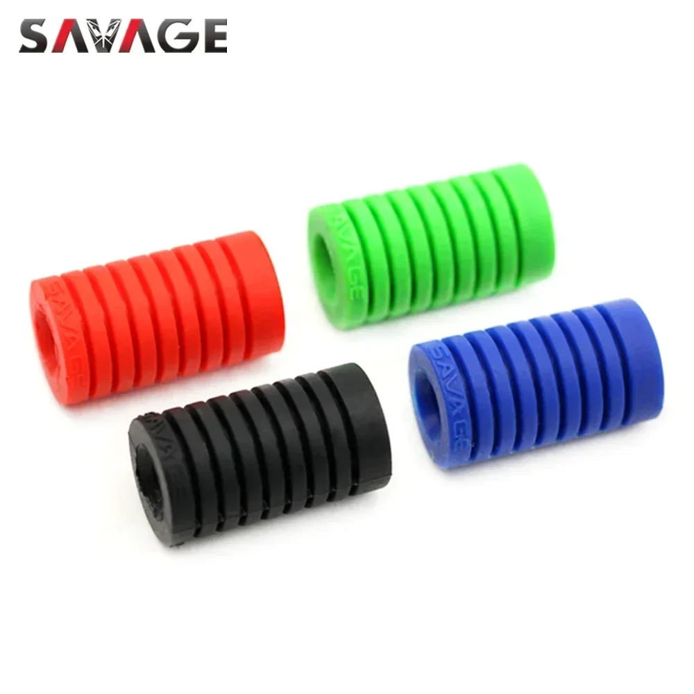 Universal Motorcycle Gear Shift Lever Foot Pad Pedal Toe Peg Cover Motorcross Accessories Silica Gel Foot Pegs Pad Rubber Cover