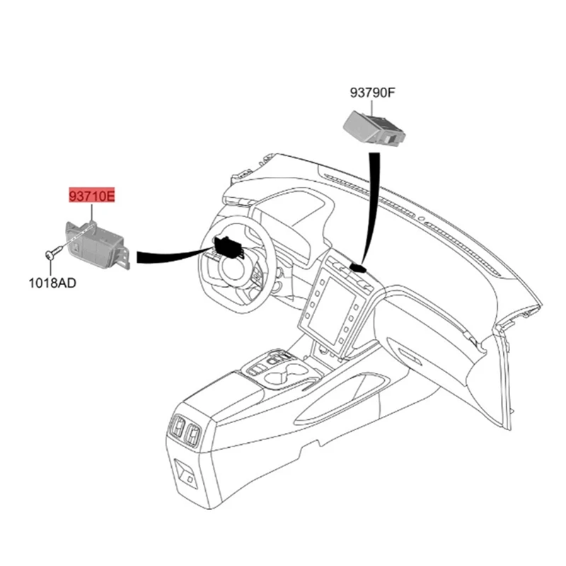 Car Instrument Luminance Head Light Adjustment Switch 93700-N8010MMH For Hyundai Tucson 2021- OFF Tailgate Trunk Button