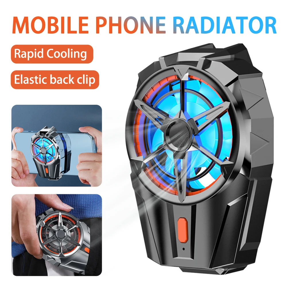 X52 Mobile Phone Radiator Mobile Phone Big Fan Shift Wireless Back Clip Radiator Electronic Sports Game Cooling Device