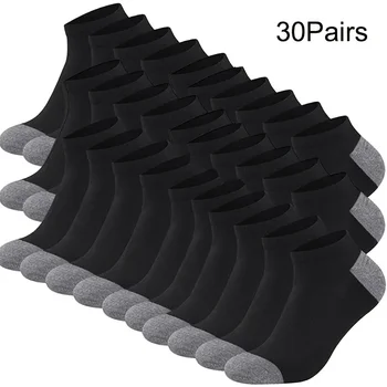 10/20/30 pares de meias de barco coloridas masculinas, meias de tornozelo de corte baixo confortáveis e respiráveis da moda, meias masculinas