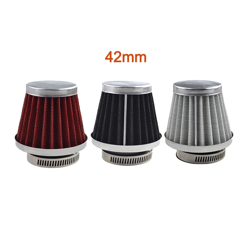 

42mm Motorcycle Air Filter Cleaner For Kawasaki Suzuki Yamaha GY6 125CC 150CC 200CC 250CC Dirt Bike ATV Quad Scooter Go Kart