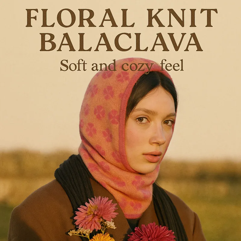 

Women’s Winter Hooded Knitted Hat – Stylish Balaclava Beanie With Neck Warmer, Cozy One-Piece Outdoor Cap