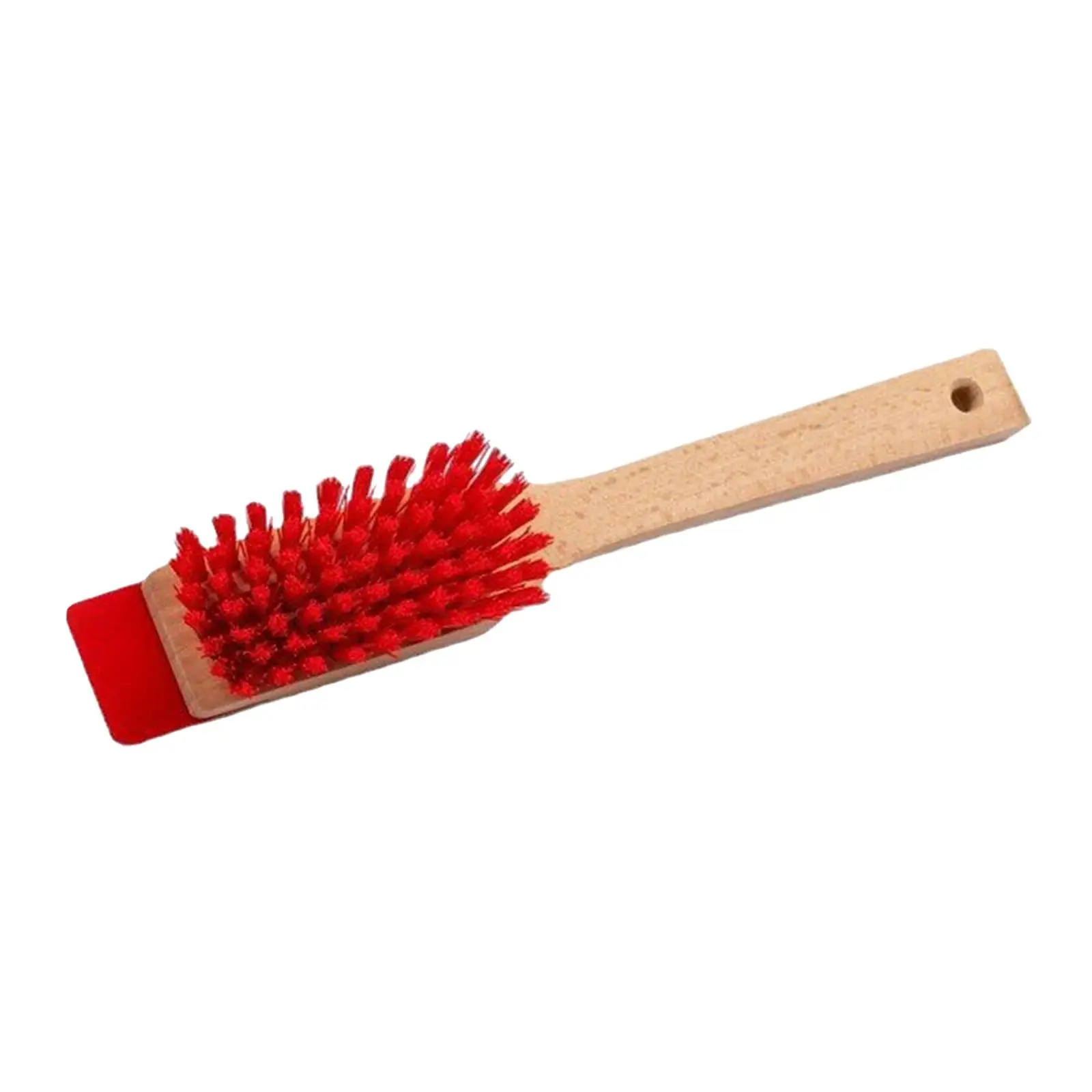 Lawnmower Brush Convenient Outdoor Scraper Brush Lightweight Garden Tool Brush Hard Bristle Lawn Mower Cleaner with Scraper