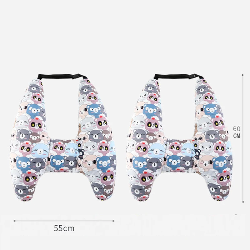 Cute Animal Pattern Kid Neck Head Support U-Shape Children Travel Pillow Cushion for Car Seat Safety Neck Pillow for Kids