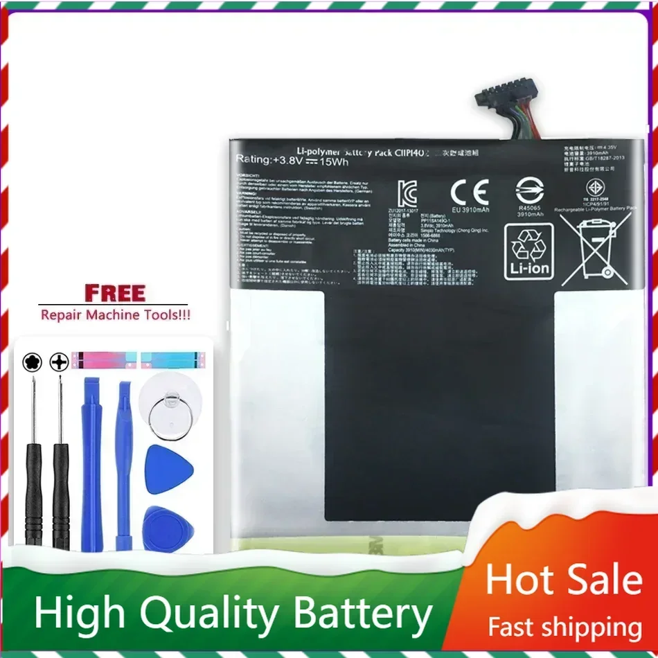 

Tablet Li-Polymer Battery for ASUS Fone Pad 7 ME375C FE375 FE375CXG K019 C11P1402 3910Mah Tablet Batteries Warranty + Track NO