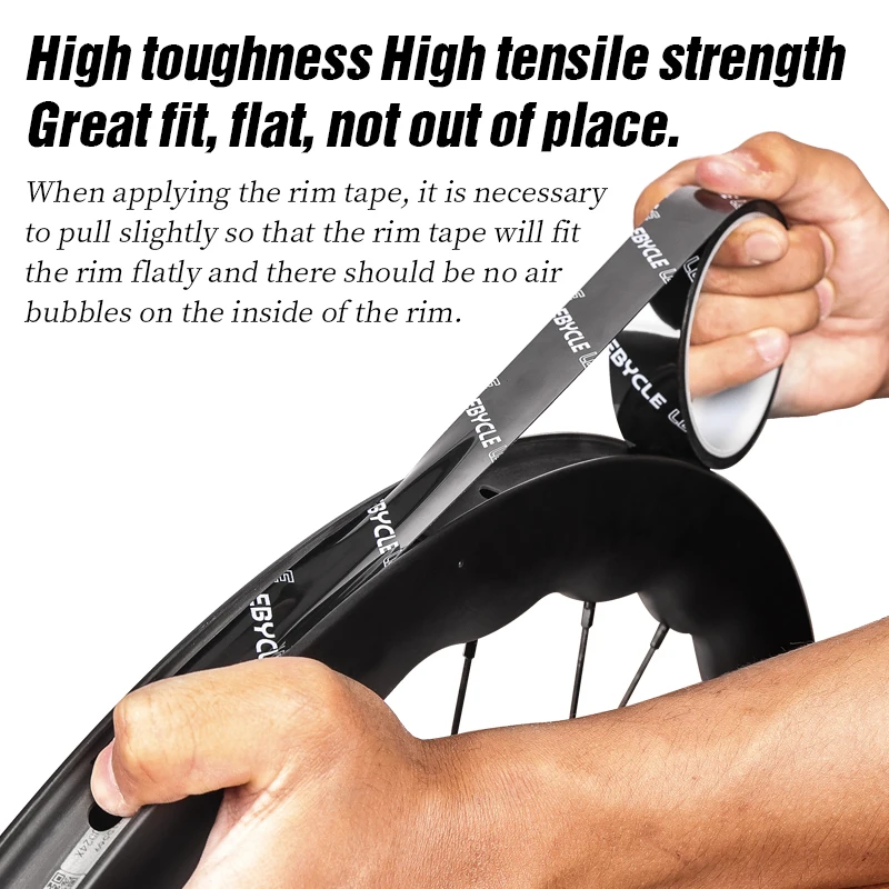 LEBYCLE Bicycle Tubeless Rim Tapes Width 21-36mm*10M Bike Rim Tape Strips For MTB Road Bike Wheel Durable Bicycle Accessories