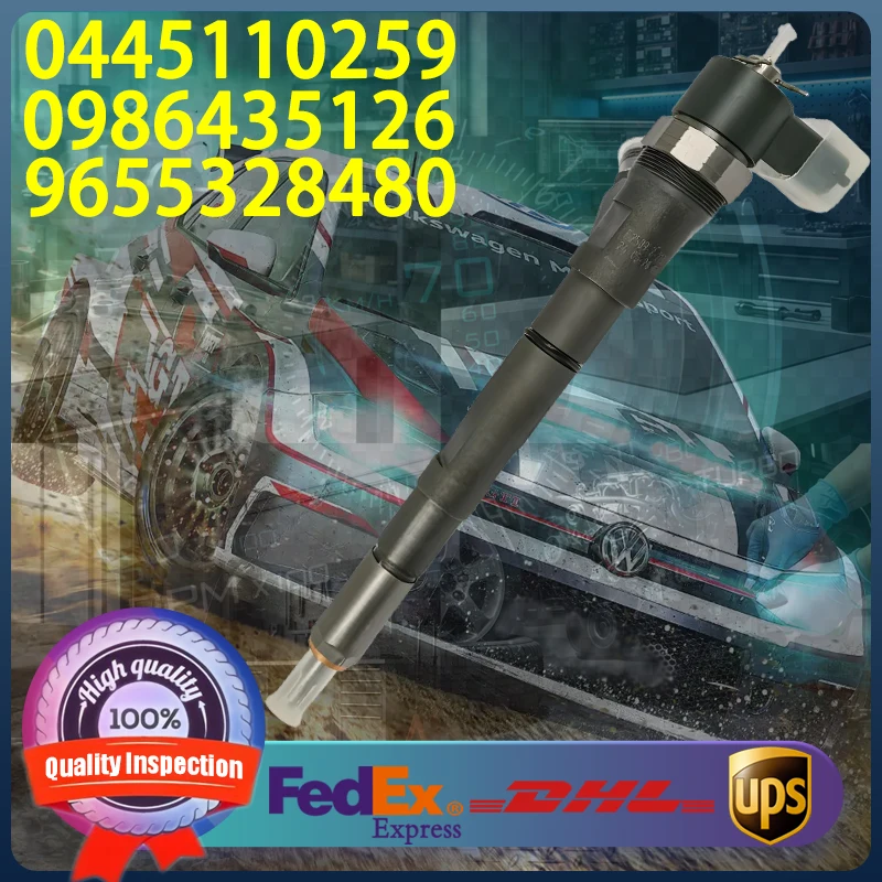 

0445110259 0986435126 9655328480 1980J3 30756094 Common Rail Injector For Citroen Peugeot Volvo C30 S80 V70 Engine