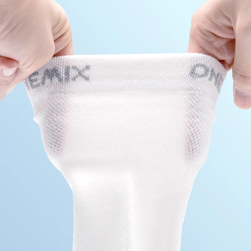 Onemix Men\'s Week Running Sports Socks Pure Cotton Socks Ship On Random Color 7 pairs/lot 7 Days Wearing For Outdoor Men Socks