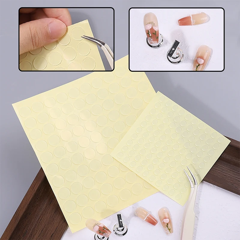 1/3Pcs 0.5/1cm Nail Double-side Adhesive Tape For False Nails Display Stand Tools Manicure Adhesive Strip Traceless Nail Display