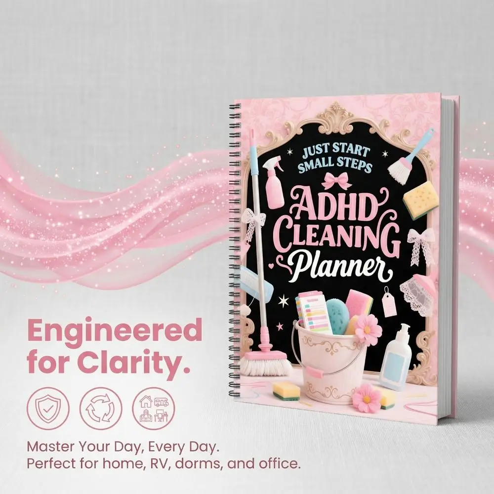 Systematic ADHD Cleaning Planner Weekly Schedule Daily Schedule Home Cleaning Schedule Mental Health Simple Soultion