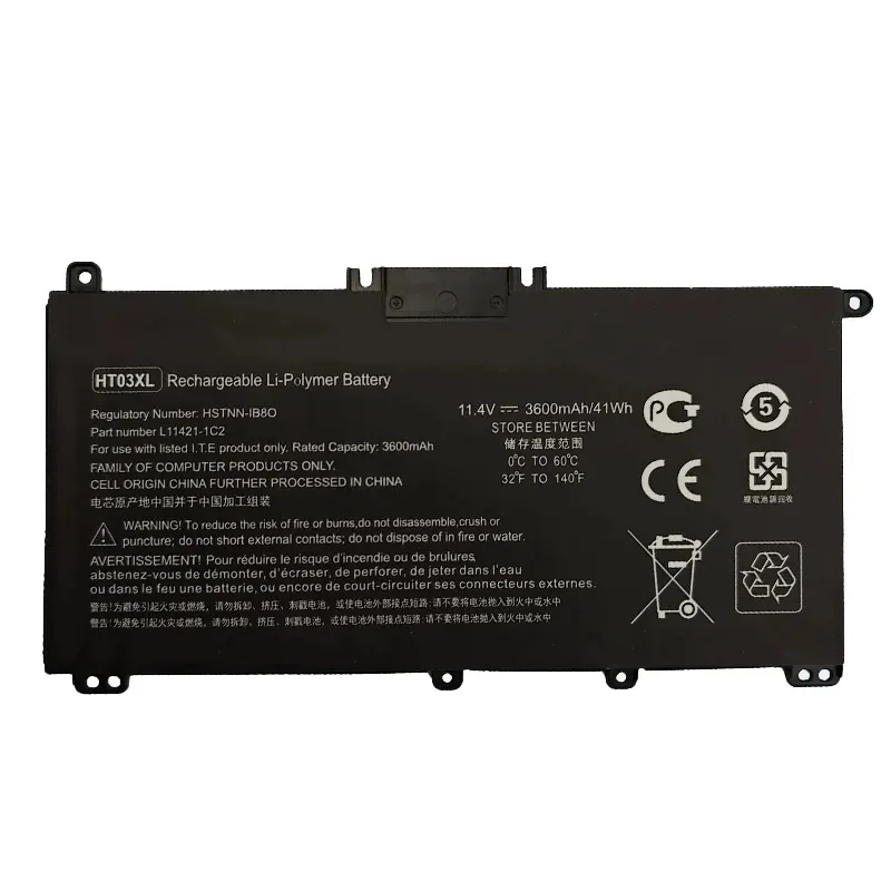 11.4V  41Wh   HT03XL Laptop Battery  For HP 250 G7  HP255 G7  HP 15-CS  HP 17-BY