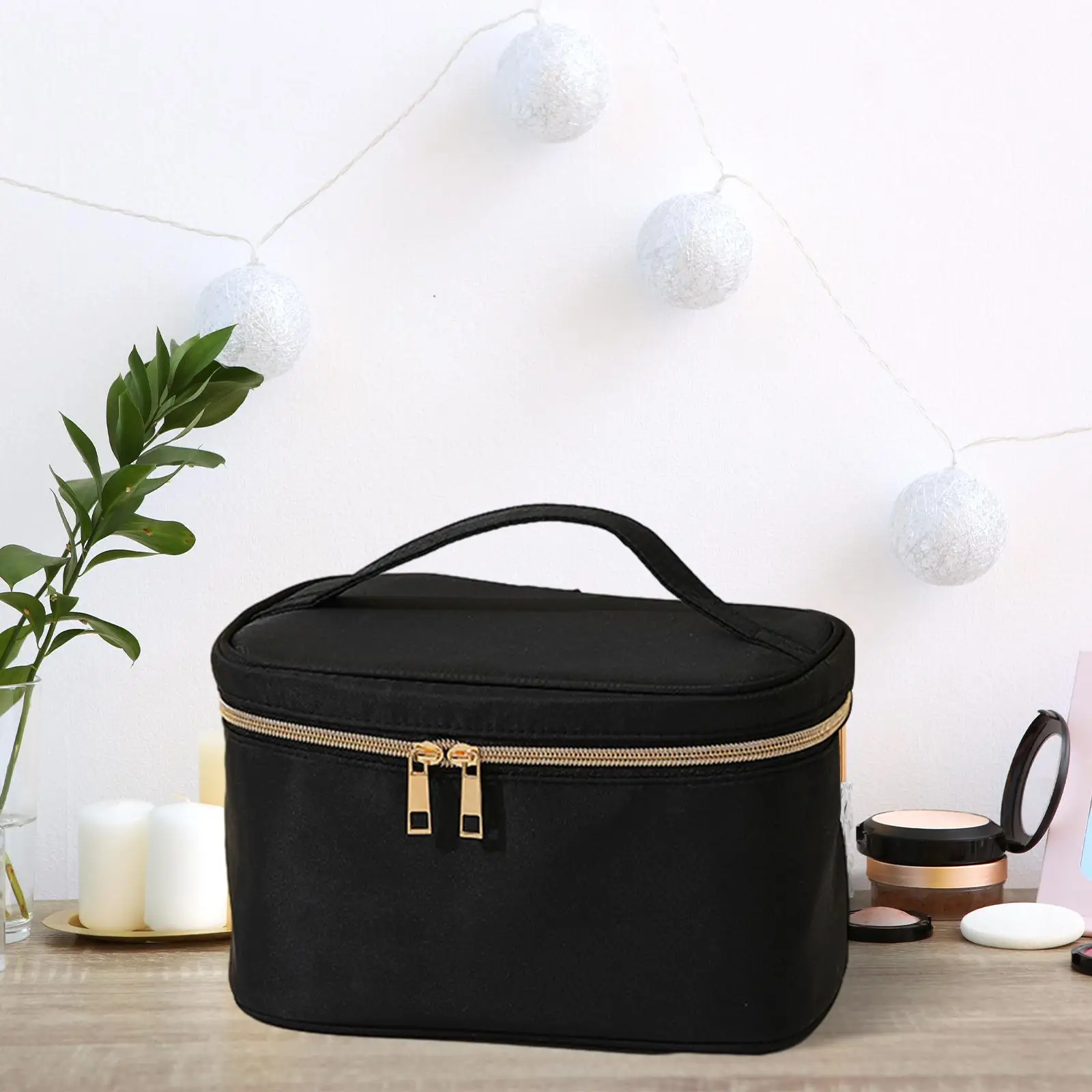 Travel Makeup Bag Durable Portable Large Capacity Make up Organizer Cosmetic Pouch for Hair Accessories Gym Toiletries Traveling