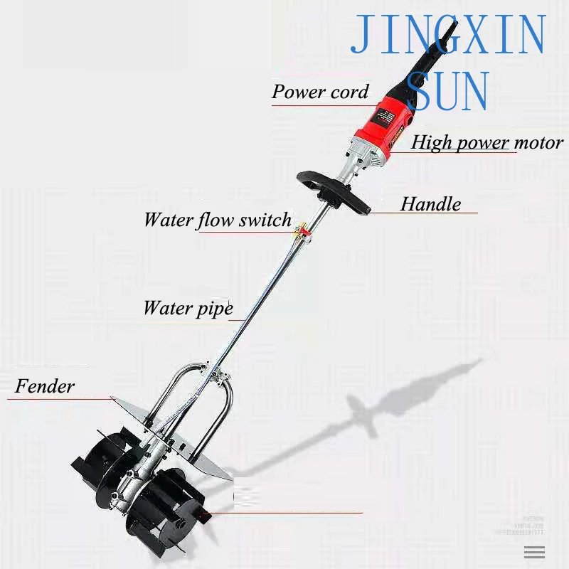 1200W Concrete Mixing Machine 220V High-power Multifunction Stirring Machine Cement Mortar Concrete Mixing Device