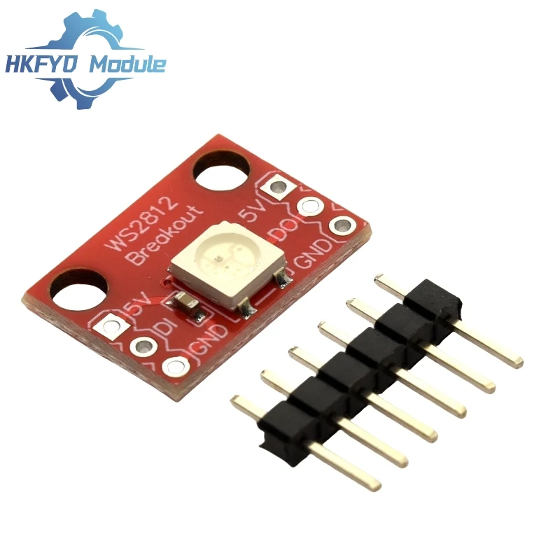 1-50pcs WS2812 RGB LED Breakout Module – Addressable Smart LED for Arduino, DIY Electronics & RGB Lighting Projects