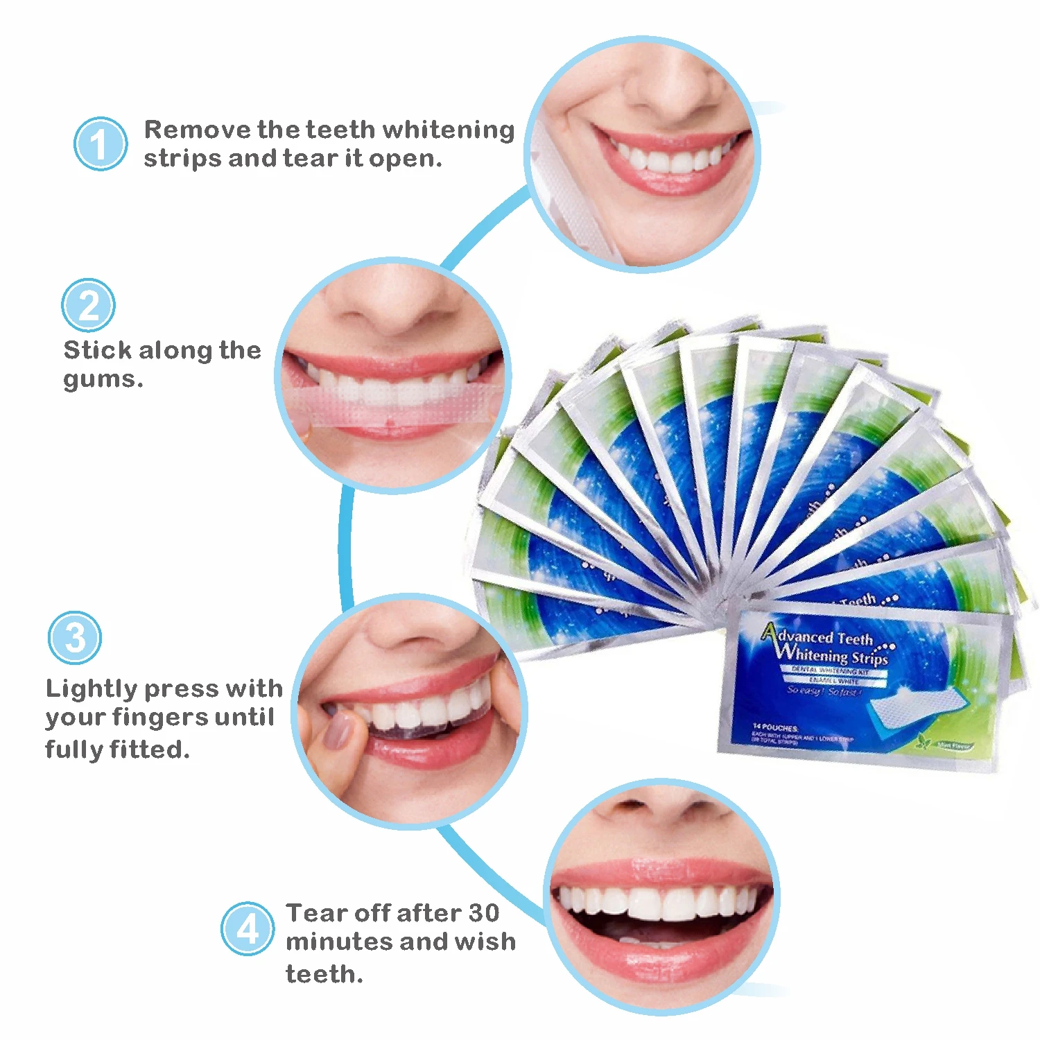 14/28pcs 3D Strisce Sbiancanti - Whitening Strip 3D recensione e prezzo