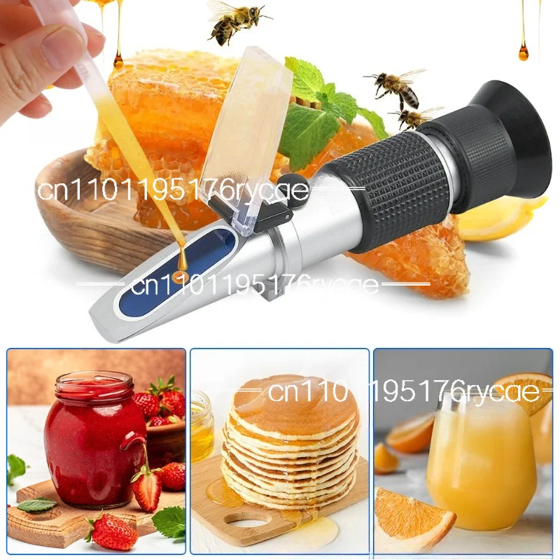 Portable Refractometer 58-90Brix Honey  Handheld Refractometer Sugar Meter Measurement and Detector