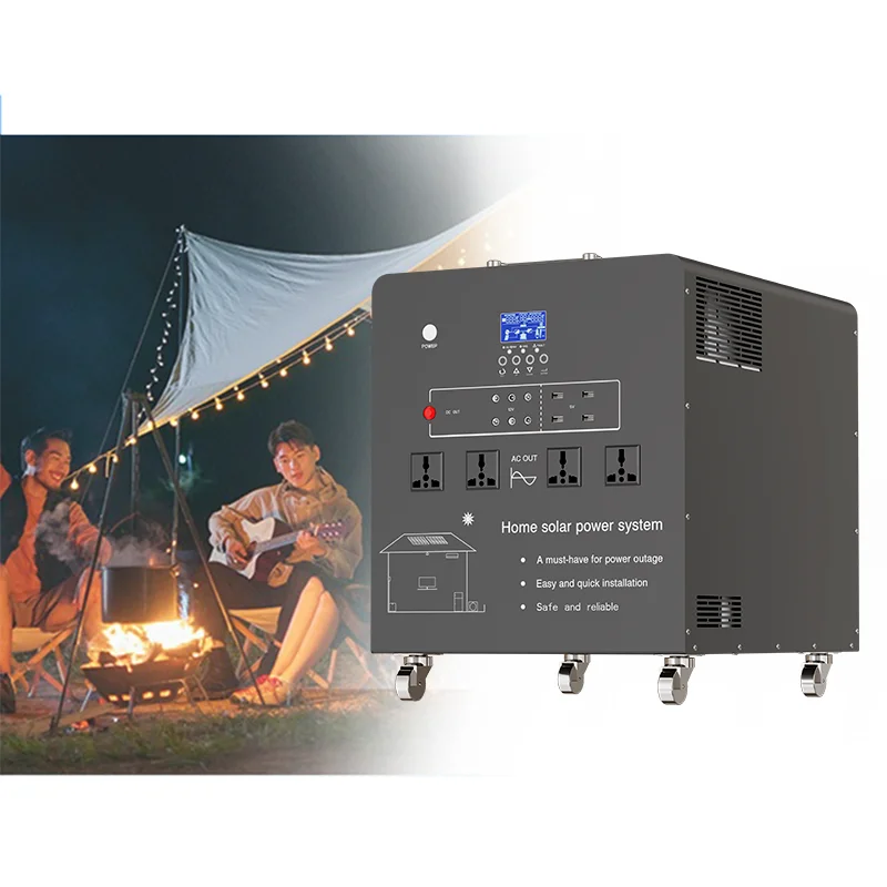 Large Capacity 3000W Outdoor Power Station Portable 220v with Jump Starter and Pure Sine Wave Inverter for Family Dinner