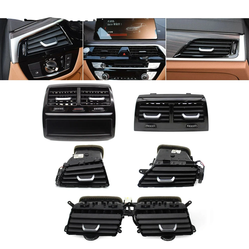 95% NEW Front Rear Console Air Conditioning Complete AC Vent Grille Outlet Assembly For BMW 5 Series G30 G31 2017 2018 2019 2020