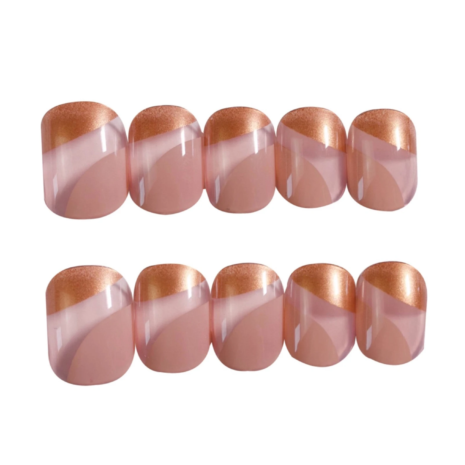 Short Length False Nails High Quality Resin Material Salon Finger Toes DIY Manicure